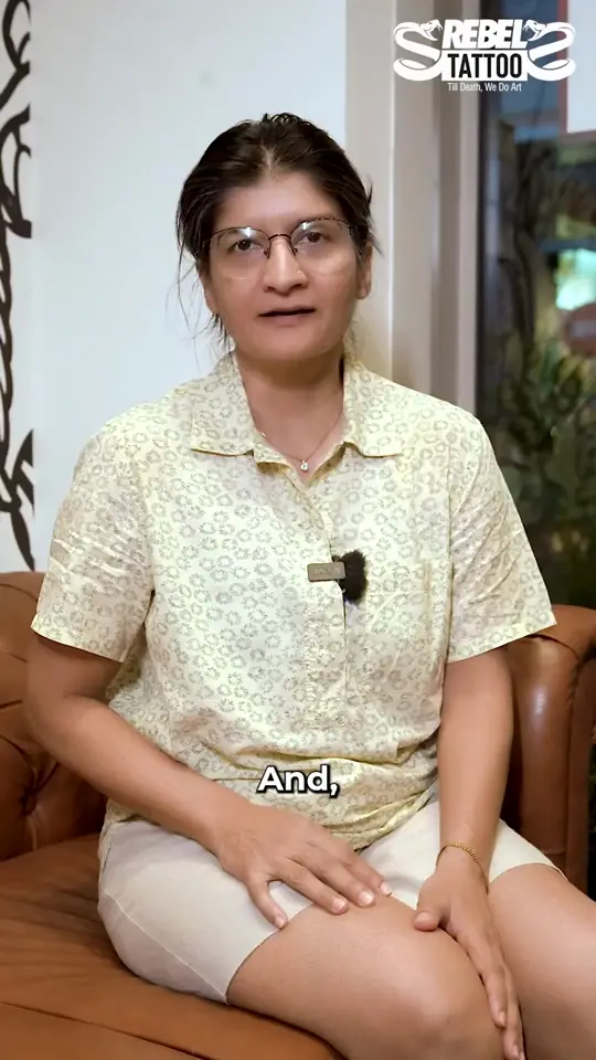 Video review: a client on her leg tattoo at Rebel Tattoos